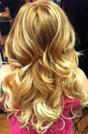 Blonde Balayage with Extensions