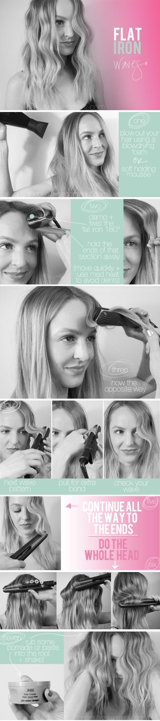 How to Flat Iron Waves