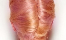 Peach Hair Updo