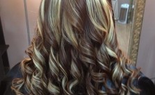 Brown & Blonde Swirly Curls