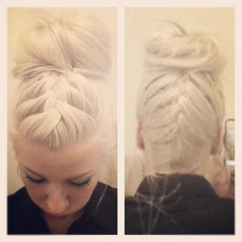 double vertical french braid
