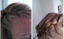 Side French Braid with Ponytail