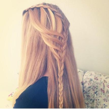 adorable twistback braid