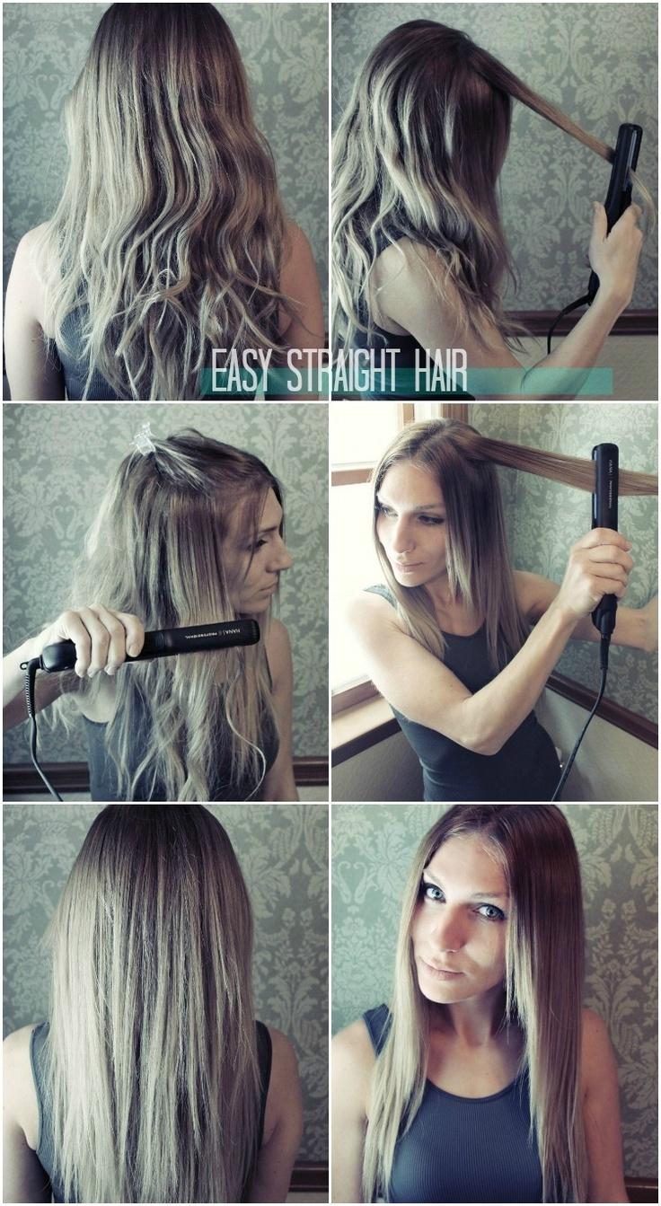 Easy Straight Hair Tutorial