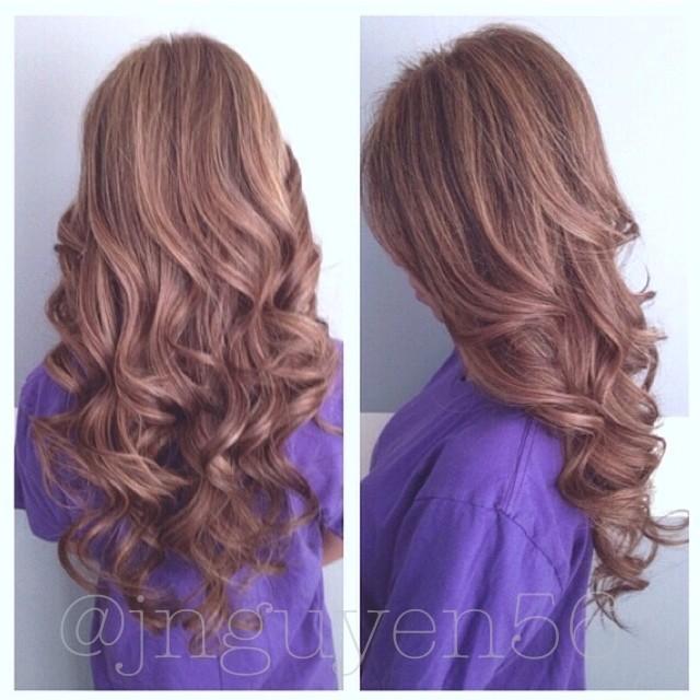 new highlights and curls