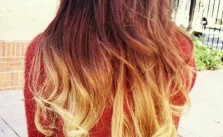 Blonde Ombre Messy Curls