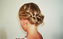 Braid & Messy Updo