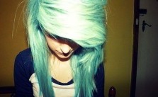 Teal Scene Hair