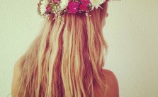 Golden Blonde & Flower Crown