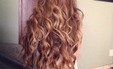 Brown Blonde Messy Curls