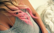 Blonde Pink Curls