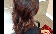 Auburn Balayage Curls