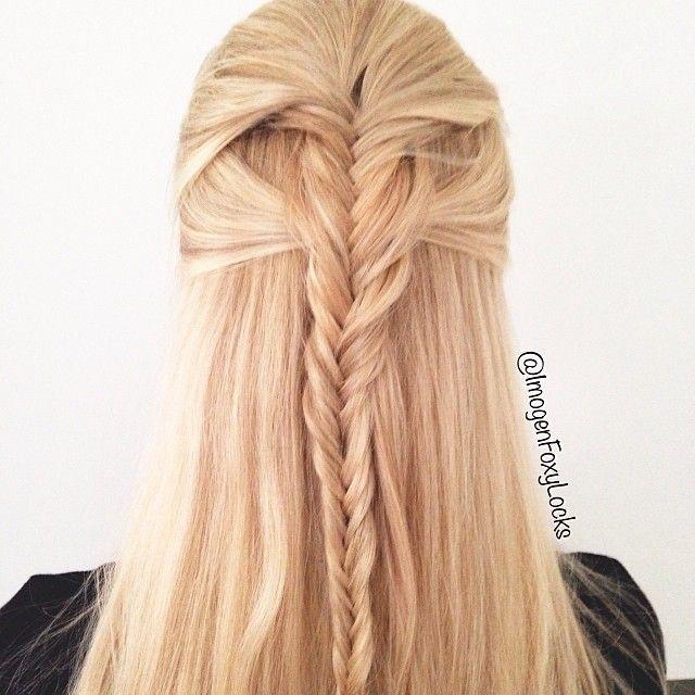 Half up Fishtail Braid