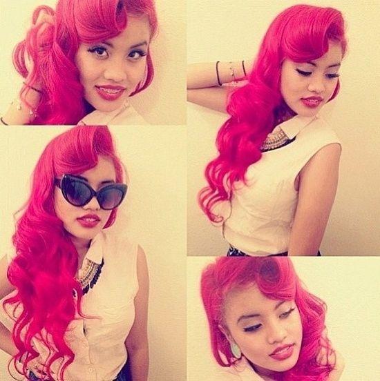 Love her red pinup hair