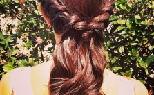 Inverted Braid Ponytail