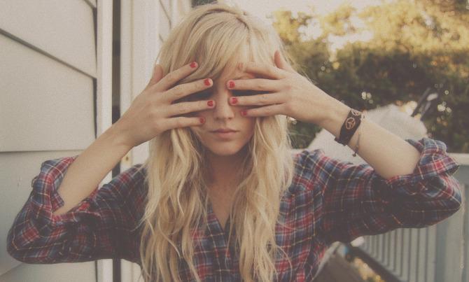 blonde, girl, hipster, style