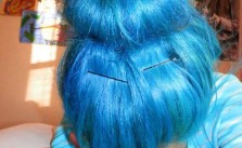 Blue Sock Bun