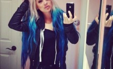 Dark Blue Dip Dye