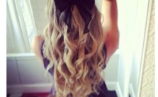 Wavy Curls & Bow