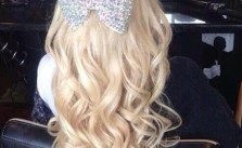 Platinum Curls & Bow