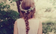 Loose Braid Floral Crown