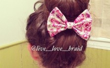 Sock Bun with Bow