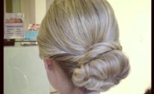 Blonde Low Bun