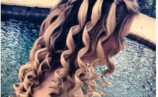 Curly Waterfall Braid