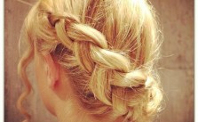 Braid Up Curly Bangs