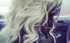 Platinum Purple Wavy Hair