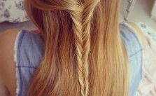 Half Up Fishtail Braid