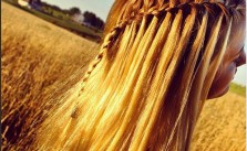 Golden Blonde Waterfall Braid