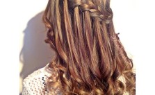 Waterfall Braid & Curls