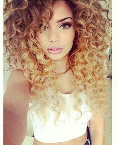 Beautiful flowy ombre hair color