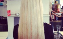 Straightened Blonde Higlights