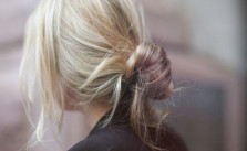 Blonde Messy Bun