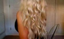 Light Blonde Messy Curls