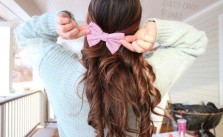 Curls & Pink Bow