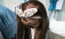 Flower Print Bow Headband