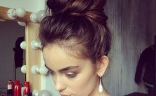 Dark Brown Messy Bun