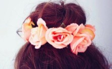 Updo with Roses