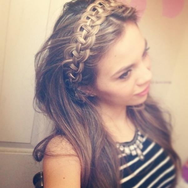 four strand braided headband