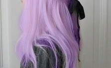 Lilac Hair & Black Bow