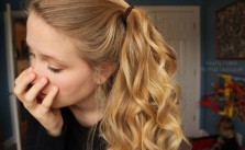 Loose Curly Ponytail