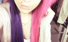 Purple Pink Scene Hair