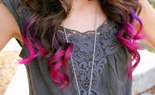 Purple & PInk Curls