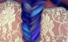 Blue Fishtail Braid