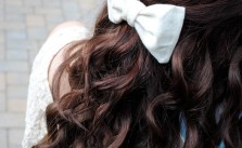 Curled Hair & Bow