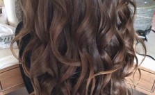 Messy Brown Wand Curls