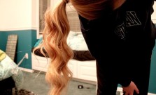 Curly Blonde Ponytail